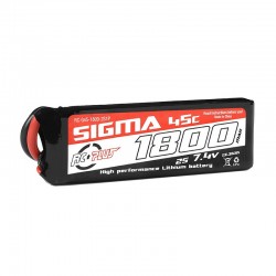 RC Plus Li-Po Batterypack Sigma 45C 1800 mAh 2S1P 7.4V