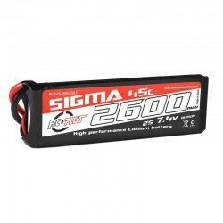 RC Plus Li-Po Batterypack Sigma 45C 2600 mAh 2S1P 7.4V XT0