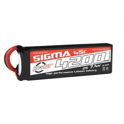 RC Plus Li-Po Batterypack Sigma 45C 4200 mAh 2S1P 7.4V XT-60