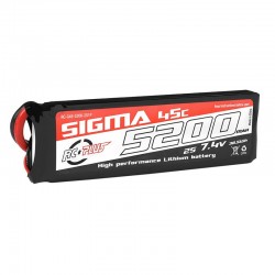 RC Plus Li-Po Batterypack Sigma 45C 5200 mAh 2S1P 7.4V XT-60