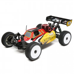 Losi 1/8 8IGHT 4X4 Nitro Buggy RTR, Red/Yellow